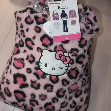 [택 포함 새상품] 시마무라 해피백 표범 무늬 키티 6종 세트 L 사이즈