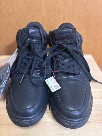 Jade Crem 마드라스제 블랙 하이컷 스니커즈 25.5 미사용