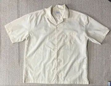 크림색 반팔 셔츠 L 사이즈