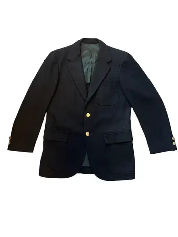 [새상품급] VAN 자켓 골드 버튼 3B 블레이저 울 두꺼운 원단 블랙