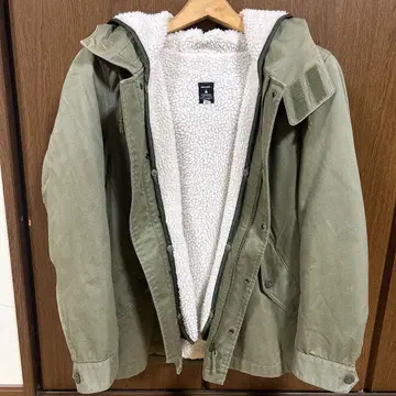 niko and 올리브 그린 보아 모즈 코트 L