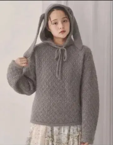 merry jenny rabbit lace knit tops 토끼 귀