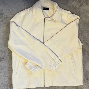 ZARA 크림색 코튼 자켓