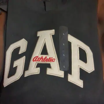 GAP 블랙 후드 부착 후드티 L