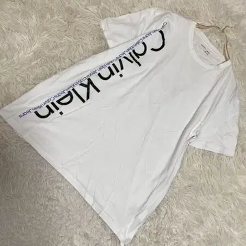 Calvin Klein Jeans 로고 T셔츠 화이트 L 캐주얼