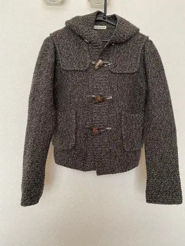 beautiful people 니트 자켓 더플 차콜 그레이 계열