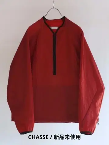 CHASSE 25ss Nylon Rip Shirt Red Size2