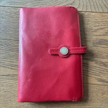 가죽제 빨간색 카드, 보험증, 영수증 수납함