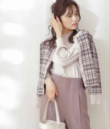 프로포션 체크 가디건