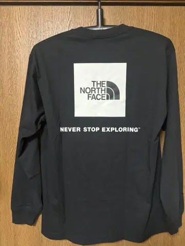 THE NORTH FACE 블랙 롱 슬리브 T셔츠 L