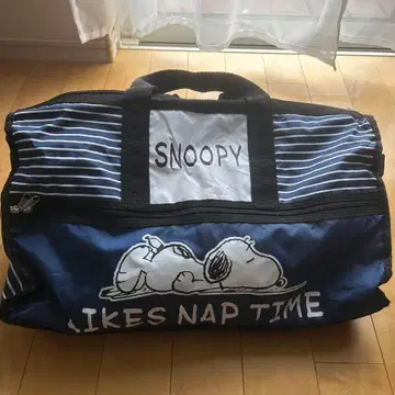 스누피 보스턴 백 네이비