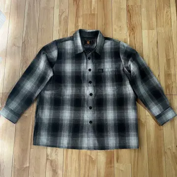 FB 카운티 체커 셔츠 S 블랙 화이트 체크