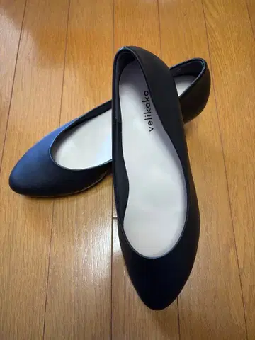 미사용 새상품 velikoko 블랙 플랫슈즈 24.5cm