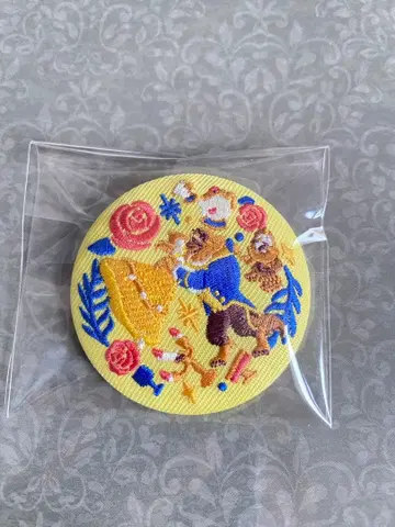 디즈니 Biscutit2 자수 캔뱃지 미녀와 야수