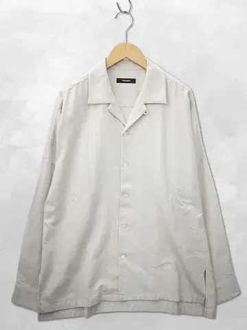 어태치먼트 긴팔 울 트윌 오픈 카라 셔츠 3(L)