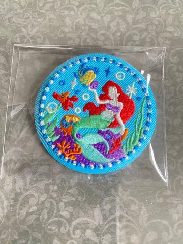 디즈니 Biscutit2 자수 캔뱃지 인어공주