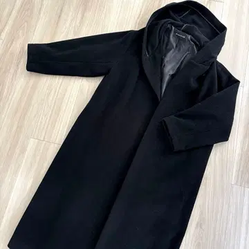 미즈이로 인드 블랙 롱 코트