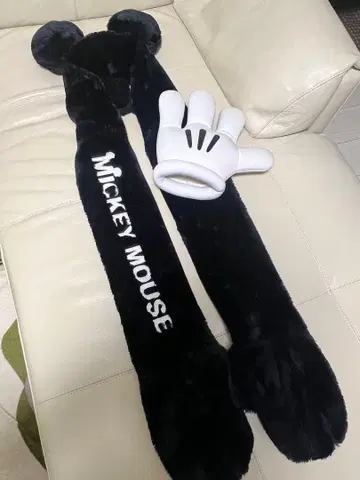 미키마우스 귀, 장갑 포함 모자와 장갑 세트