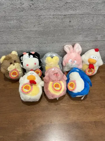 NEW 애니멀 10 시스템 서비스 쇼와 레트로 봉제 인형 8점 U78