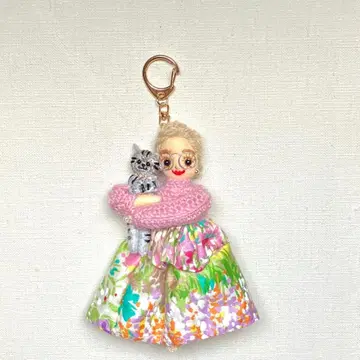 인형 참 백참 고양이 선물 백 키링
