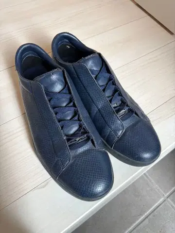 아르마니 가죽 슬립온 스니커즈