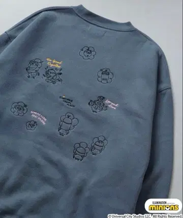 FREAK'S STORE 미니언 별주 백 자수 맨투맨