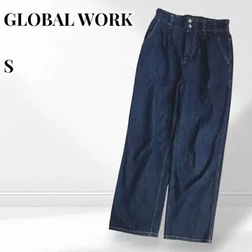 GLOBAL WORK 데님 팬츠 청바지 하이웨스트