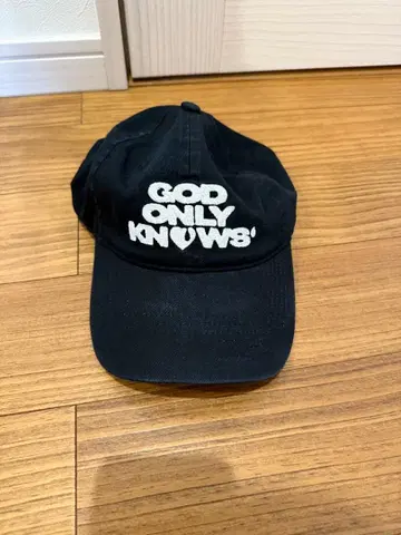 GOD ONLY KNOWS 로고 캡 블랙 이와타 타카노리 모자