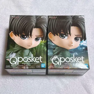 진격의 거인 Qposket 리바이 A 컬러 B 컬러 피규어 2종 세트
