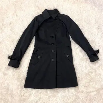 [ 새상품급 ] 23구 여성용 트렌치코트 M 네이비 고급 포멀