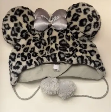 디즈니 팬캡 레오파드 무늬 그레이 구형