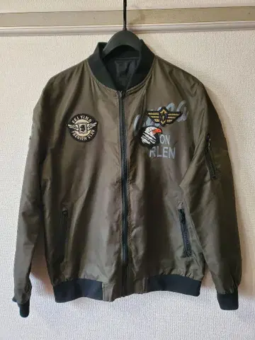 MA-1 리버서블 남성용 플라이트 자켓 밀리터리 블루종