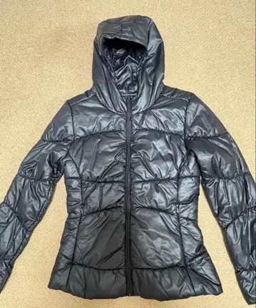 Patagonia 후드 부착 다운 자켓 S 블랙