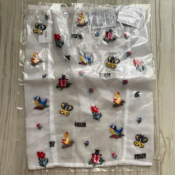 FEILER 자수 토트백 화이트