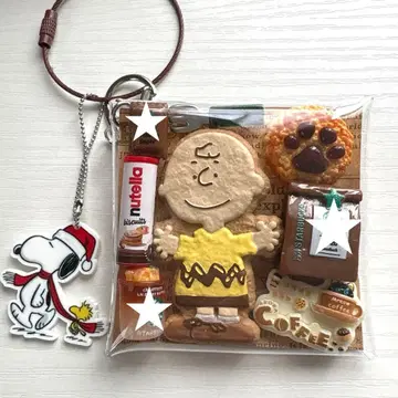 가챠 파우치 PEANUTS 쿠키 간이 침대