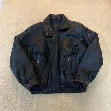 80s~ Torras 스페인산 A-2 타입 가죽 플라이트 자켓