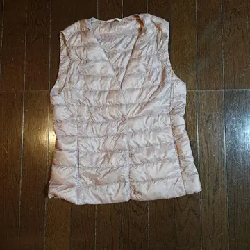 핑크 슬리브리스 다운 베스트 S 유니클로 울트라 라이트 다운 베스트