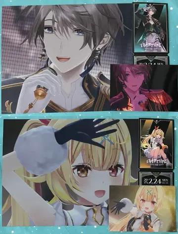 니지산지 OVERTURE 혜택 빅 카드 티켓풍 카드 공연 사진 카드