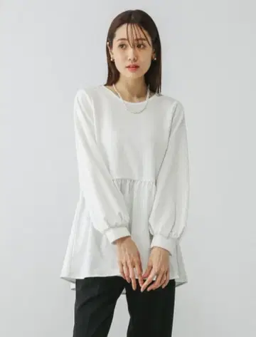 새상품 GLOBAL WORK 팬츠 스고라쿠 스트레치 팬츠 세트 S 화이트