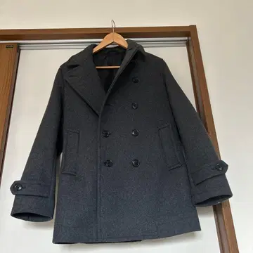 ABAHOUSE ecru 피 코트 남성용