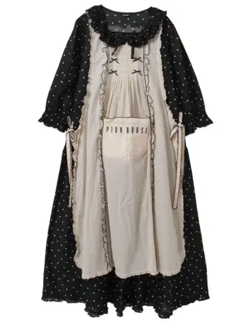 핑크하우스 PINKHOUSE 로운 탭리에 도트 프린트 원피스