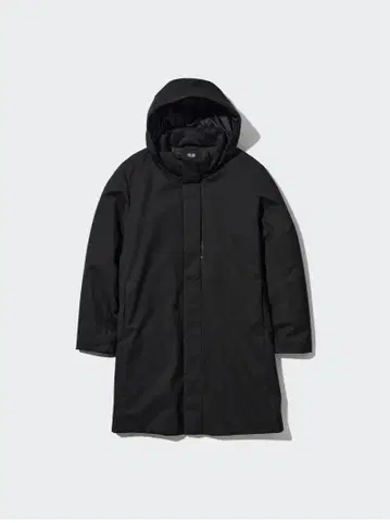 하이브리드 다운 코트 블랙