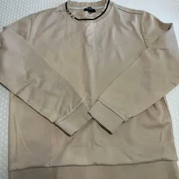 A.P.C. 베이지 모크넥 맨투맨 L 사이즈