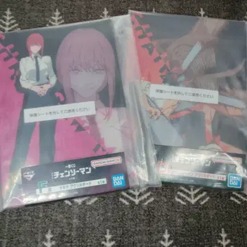 제일복권 체인소 맨 아크릴 보드 F상 마키마 & D상 체인소 맨