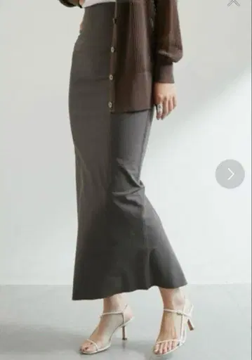 하이 스트레치 맥시 타이트 스커트 0 그레이지