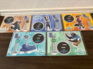 주토피아2 해피 복권 G상 아크릴 스탠드 5개 세트