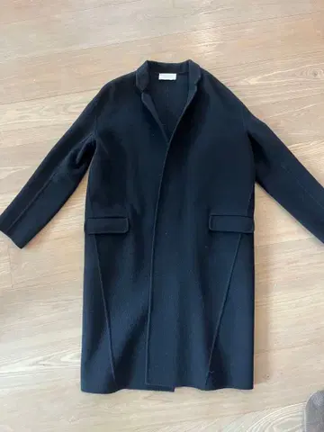 ASTRAET 블랙 롱 코트 울 100%