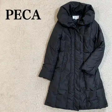 새상품급 PECA 다운 코트 블랙 S 워셔블 다운 코트