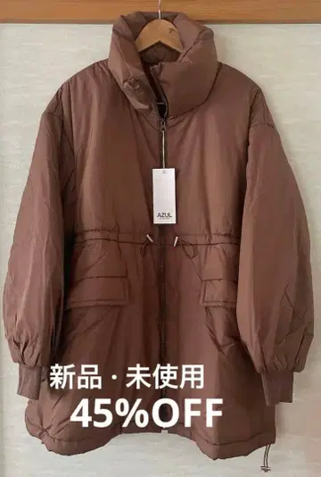 AZUL by moussy 브라운 다운 자켓