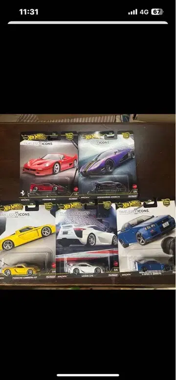 핫휠 타임리스 아이콘 5대 세트